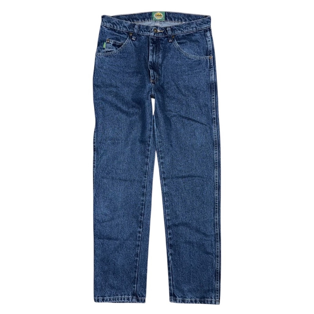 Cabela’s Roughneck Relaxed Cut Straight Leg Jeans Men’s 33x32 Medium Wash